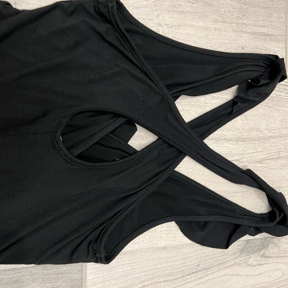 By The Way Flora Ruffle Bodysuit Superdown Black - Picture 6 of 8